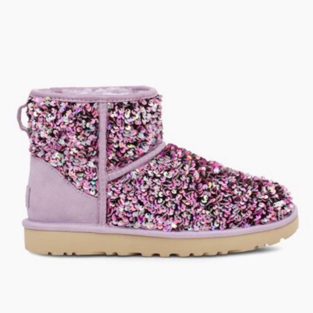 Purple Sequins UGG Shortie boots